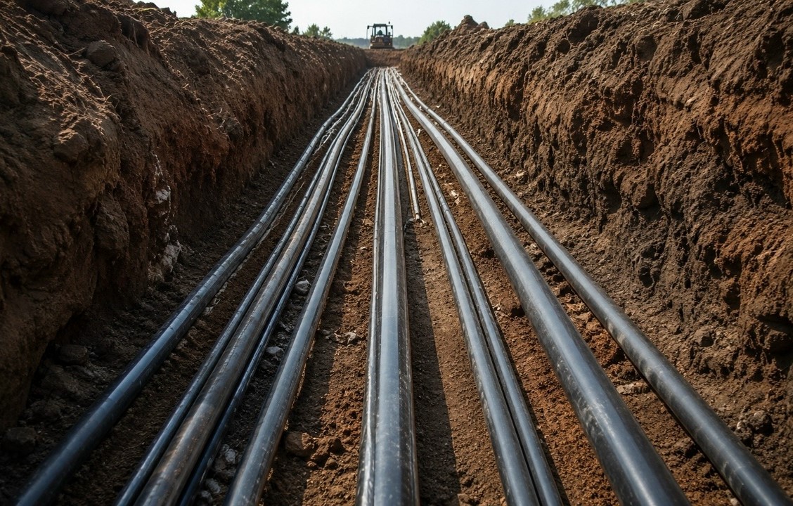 Fiber-optic monitoring system for power cable lines